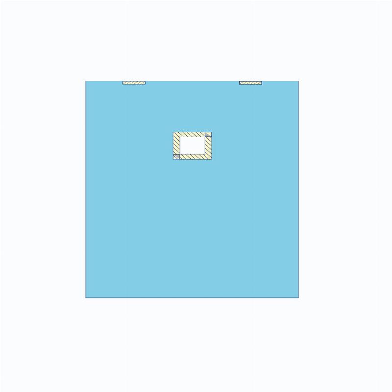 Покриття операційне 300х160 на дугу з адгезивним операційним полем 25х25 см Taipan-Pharm стерильне Ламін.спанбонд-45 г/м2